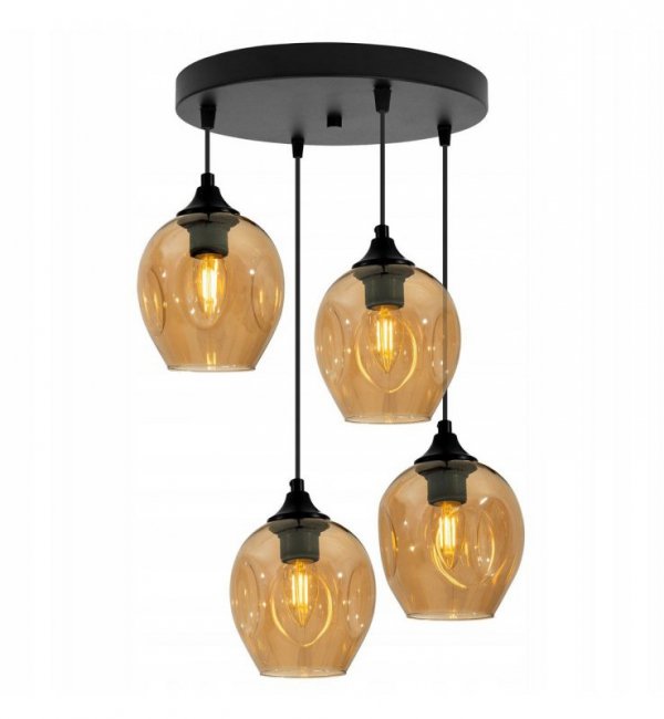 Lampa wisząca ze szklanymi kloszami - PRAGA 2235/4/OW LIGHT HOME