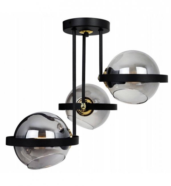 Lampa sufitowa ze szklanymi kloszami - RING 2340/3/G LIGHT HOME