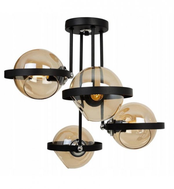 Lampa sufitowa ze szklanymi kloszami - RING 2340/4/M LIGHT HOME
