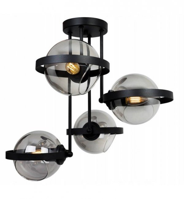 Lampa sufitowa ze szklanymi kloszami - RING 2340/4/G LIGHT HOME