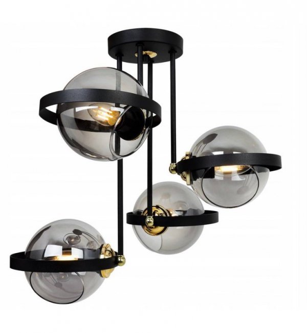 Lampa sufitowa ze szklanymi kloszami - RING 2340/4/G LIGHT HOME