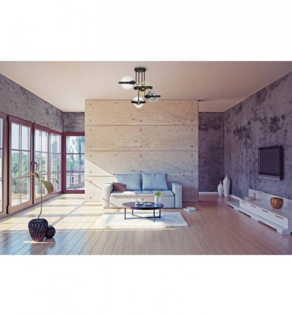 Lampa sufitowa ze szklanymi kloszami - RING 2340/4/MIX LIGHT HOME