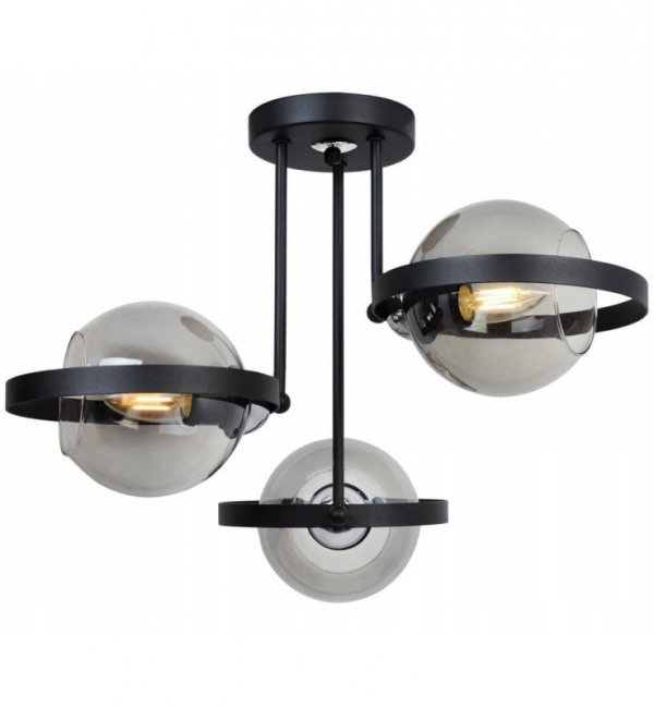 Lampa sufitowa ze szklanymi kloszami - RING HAGA 2345/3/G LIGHT HOME