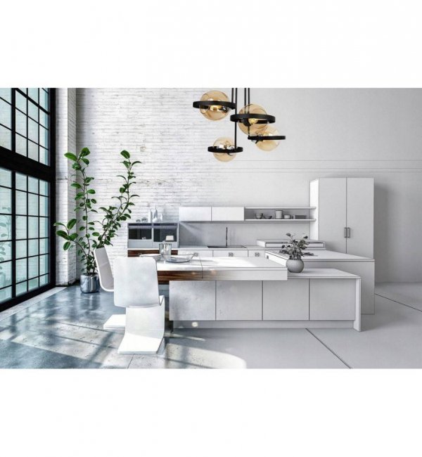 Lampa sufitowa ze szklanymi kloszami - RING HAGA 2345/4/M LIGHT HOME