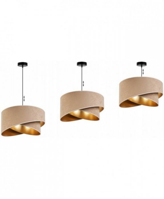 Lampa wisząca z abażurami - MEDIOLAN 2355/1/BZ LIGHT HOME