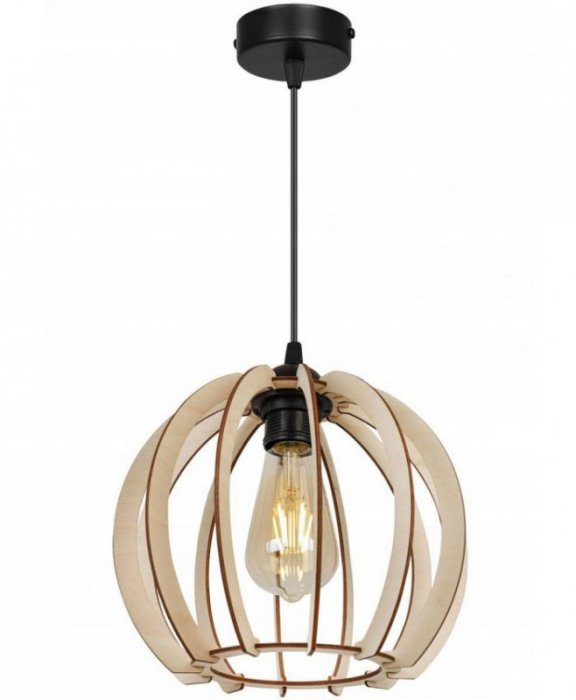 Zwis wiszący pojedynczy dekoracyjny - TIMBER 2361/1 LIGHT HOME