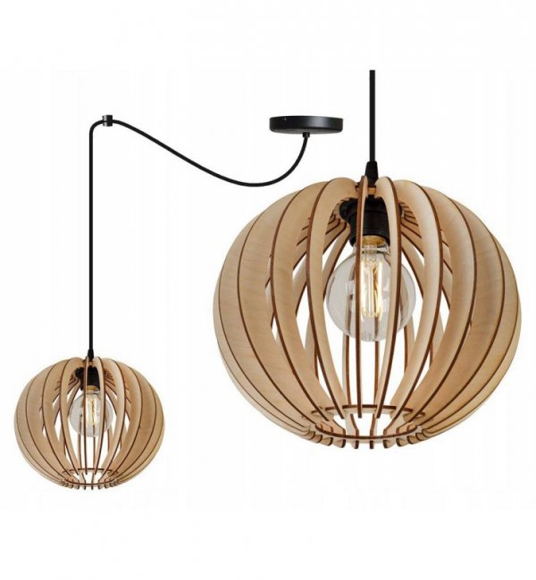 Zwis wiszący pojedynczy dekoracyjny - SPIDER TIMBER 2362/1 LIGHT HOME