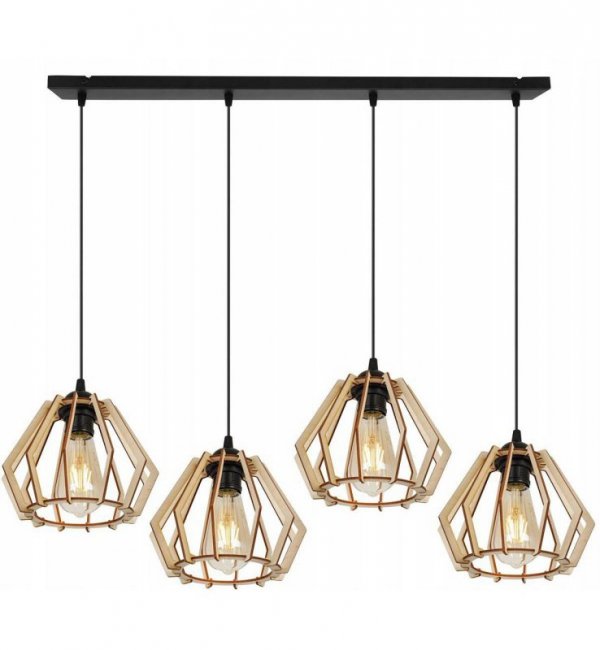 Lampa wisząca nowoczesna - TIMBER 2360/4 LIGHT HOME