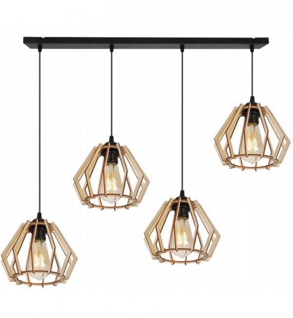 Lampa wisząca nowoczesna - TIMBER 2360/4 LIGHT HOME