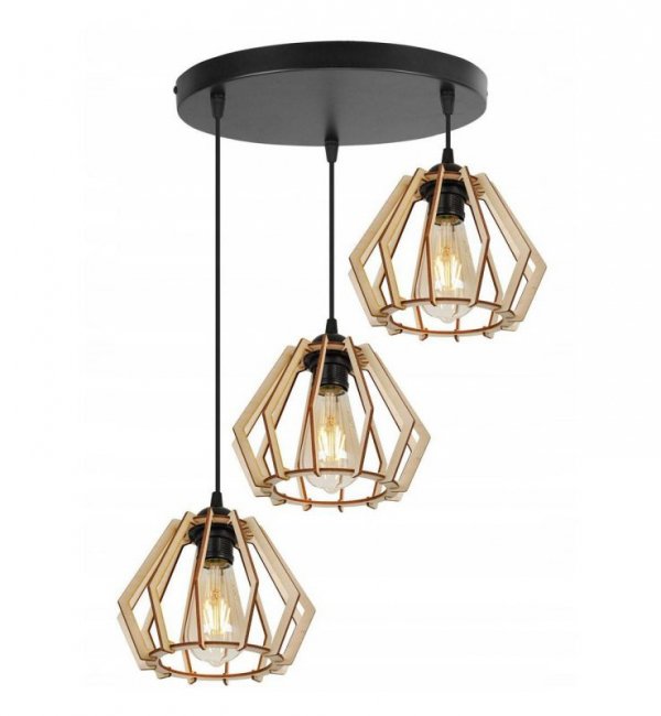 Lampa wisząca nowoczesna - TIMBER 2360/3/OW LIGHT HOME