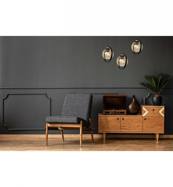 Lampa sufitowa ze szklanymi kloszami - RING HAGA 2346/3/M LIGHT HOME