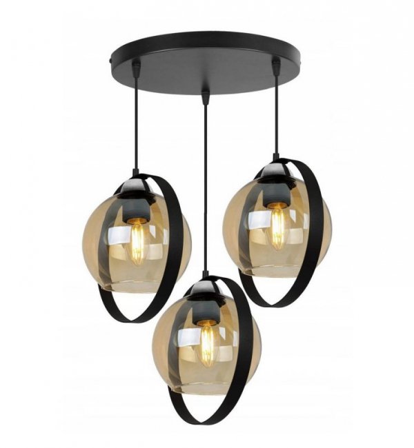 Lampa sufitowa ze szklanymi kloszami - RING HAGA 2346/3/OW/M LIGHT HOME
