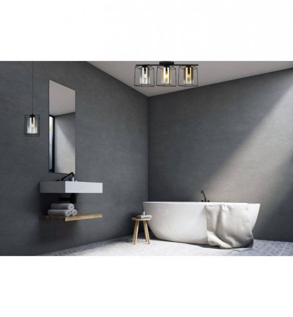 Lampa sufitowa ze szklanymi kloszami - HELLA CAGE 2365/3/MIX LIGHT HOME