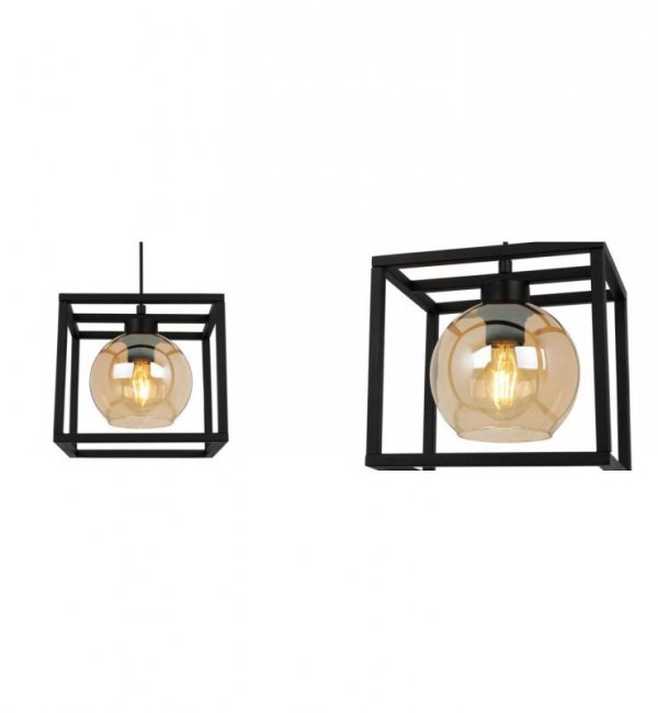 Lampa 1-płomienna LOFT  - HAGA CAGE 2370/1/M LIGHT HOME