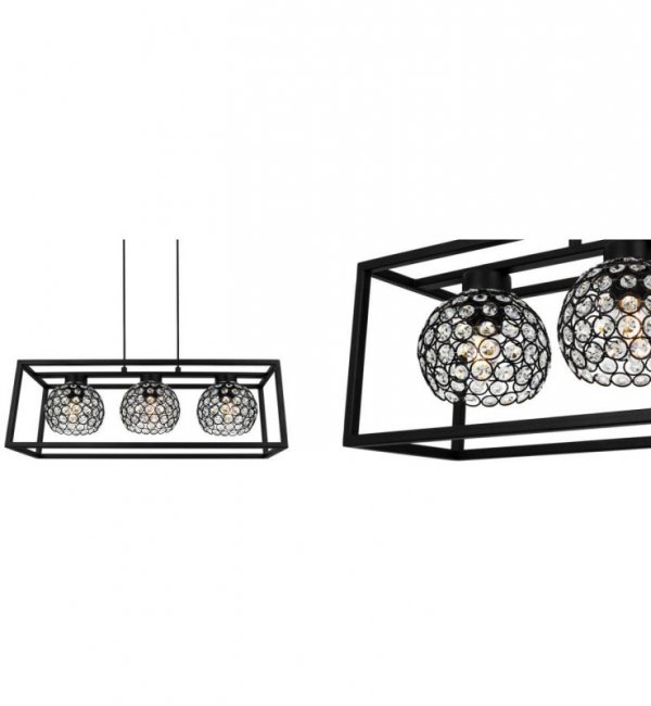 Lampa wisząca nowoczesna - CRYSTAL CAGE 2370/3 LIGHT HOME