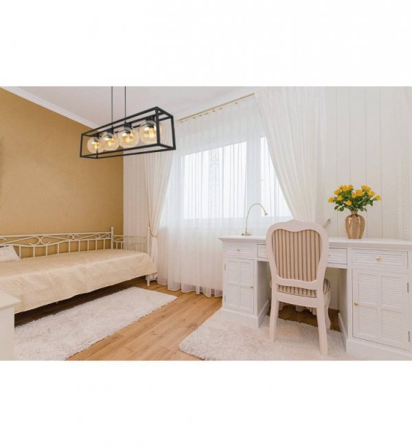 Lampa wisząca ze szklanymi kloszami - HAGA CAGE 2370/4/M LIGHT HOME