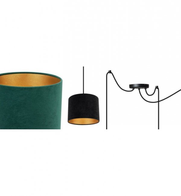 Lampa wisząca z abażurami - SPIDER MEDIOLAN 2360/3 LIGHT HOME