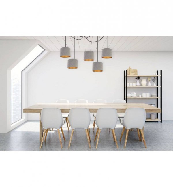 Lampa wisząca z abażurami - SPIDER MEDIOLAN 2360/5 LIGHT HOME