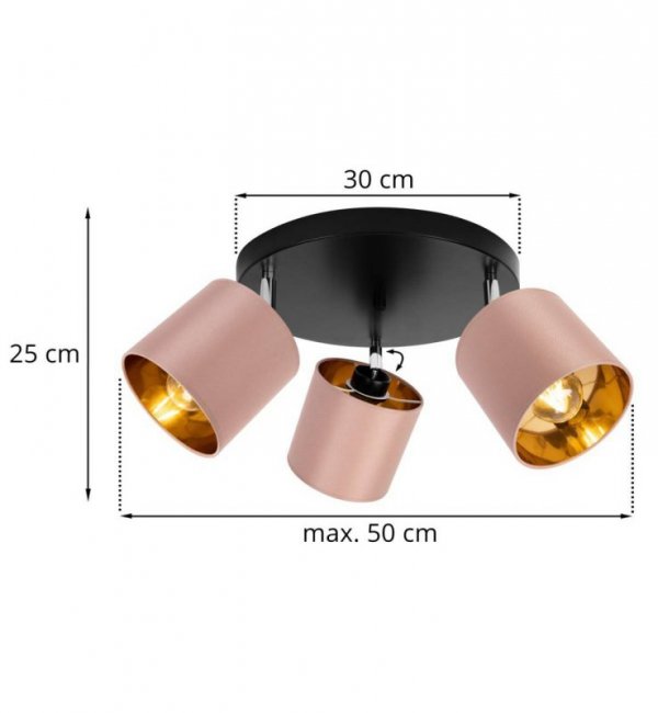 Plafon nowoczesny - GAMA 2125/3OP/L LIGHT HOME