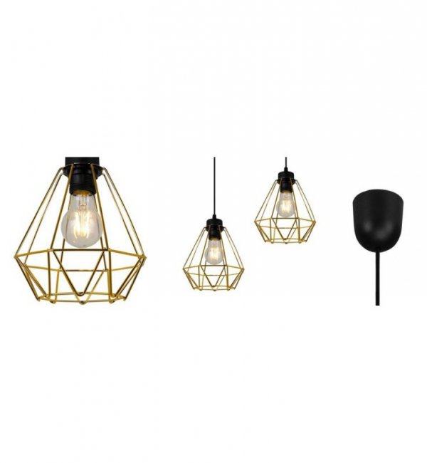 Zwis wiszący pojedynczy dekoracyjny - NUVOLA GOLD 2034/1/LP LIGHT HOME