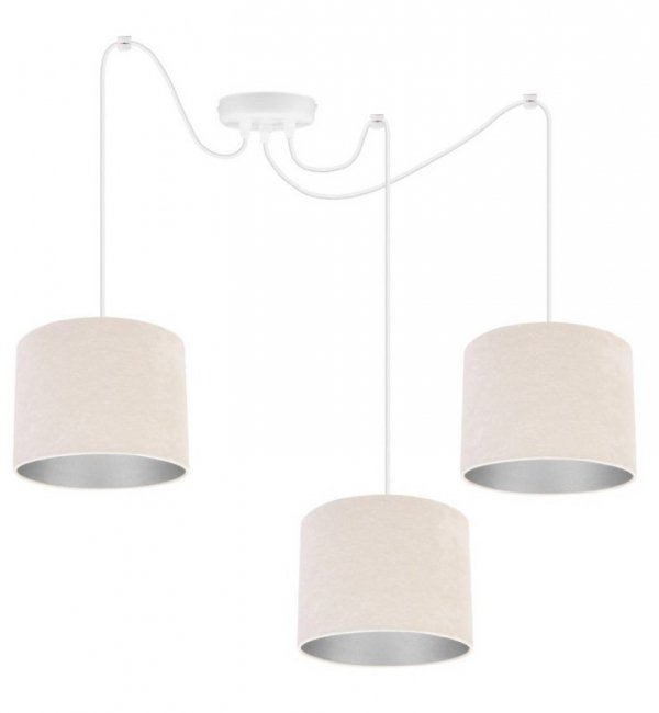 Lampa abażur materiałowa - SPIDER MEDIOLAN 2360/3/C LIGHT HOME