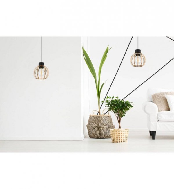 Zwis wiszący pojedynczy dekoracyjny -  TIMBER 2358/1 LIGHT HOME
