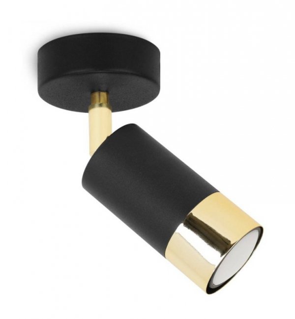 Lampa sufitowa Hugo, regulacja, podsufitka, reflektor, GU10, złoty, kinkiet LIGHT HOME