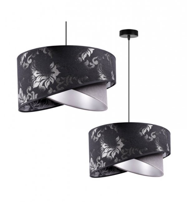 Lampa Wisząca z Abażurem Żyrandol w Stylu Glamour E27 WERONA LIGHT HOME
