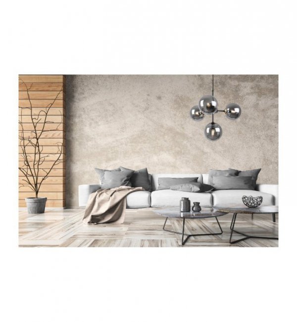 Lampa Sufitowa z Regulacją Wysokości, Żyrandol Czarny, Grafitowe Klosze, E14 LIGHT HOME