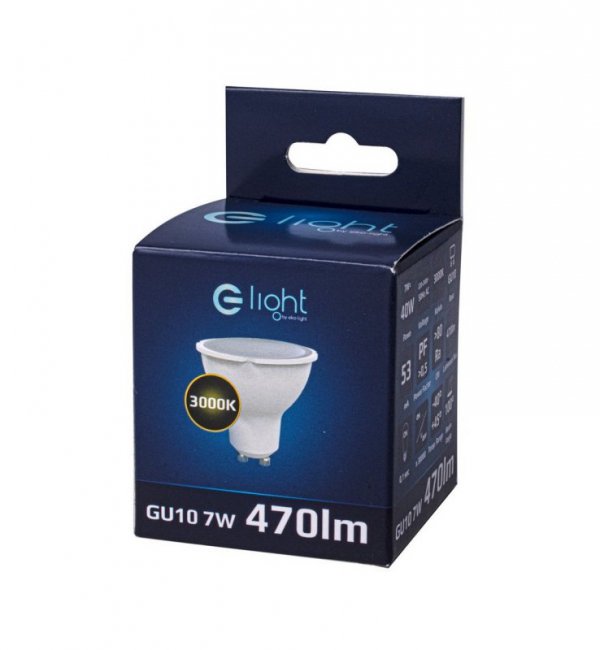 Żarówka LED GU10, Halogenowa, 6,5W, Ciepła