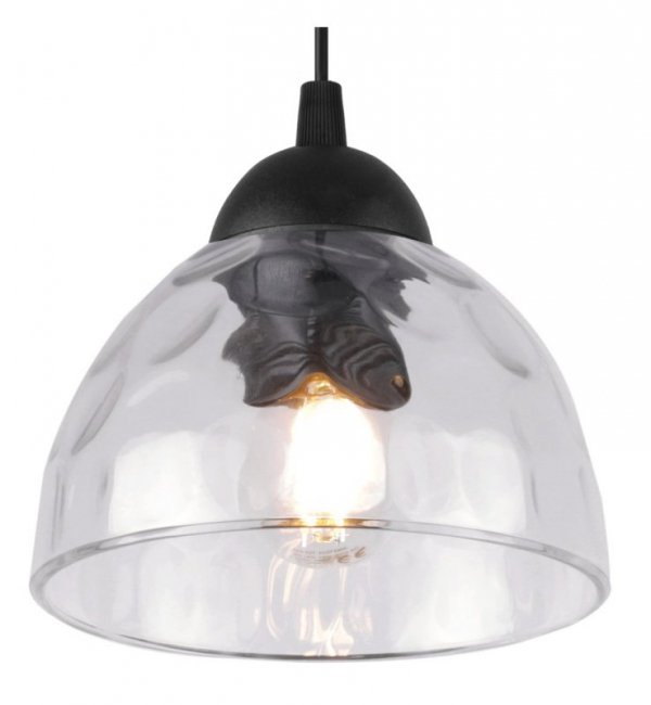 Lampa wisząca VENICE, sufitowa, żyrandol z trzema szklanymi kloszami, loft, nowoczesna