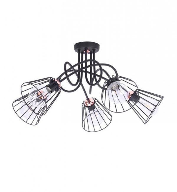 Lampa 5-płomienna LOFT Industrialna - Edison 1427/5M