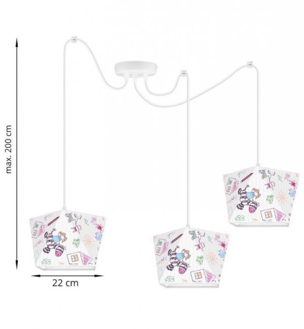 Lampa wisząca dziecięca - SPIDER 1921/D3/kid LIGHT HOME