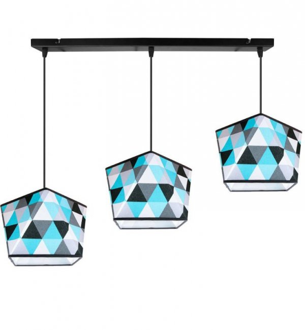 Lampa wisząca z abażurem - GARO 2120/3 LIGHT HOME