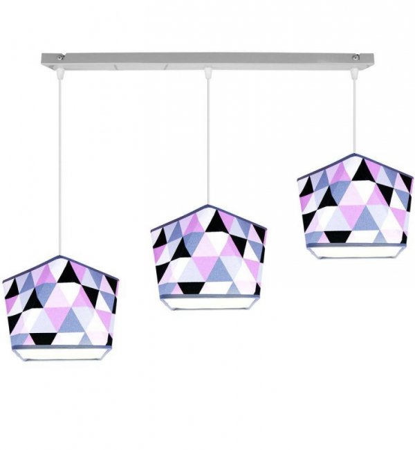 Lampa wisząca z abażurem - GARO 2120/3 LIGHT HOME