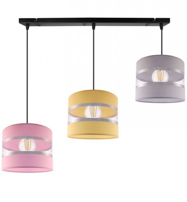 Lampa wisząca z abażurem - LOLLIPOP 2170/3 LIGHT HOME