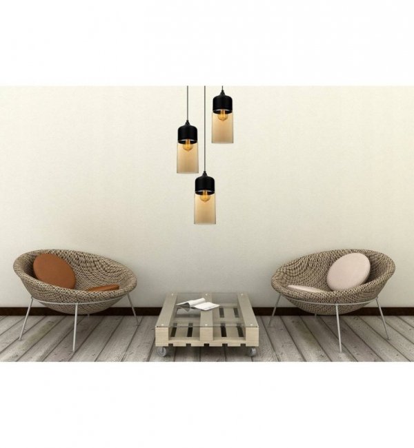 Lampa wisząca ze szklanymi kloszami - OSLO 2232/3/OW/M LIGHT HOME