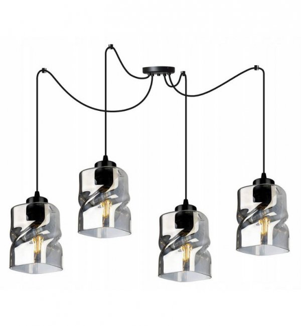 Lampa wisząca ze szklanymi kloszami - SPIDER NIKI 2195/4 LIGHT HOME