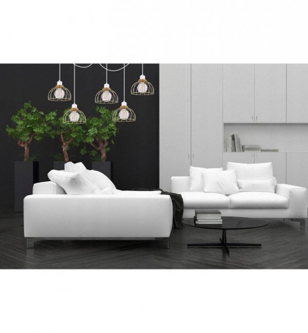 Lampa wisząca ze szklanymi kloszami - SPIDER MOBI 2180/5 LIGHT HOME