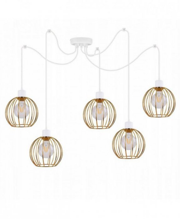Lampa wisząca nowoczesna - SPIDER MONA 2180/5 LIGHT HOME