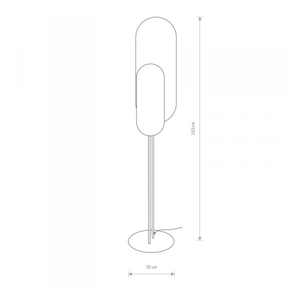 NOWODVORSKI WHEEL LUX 7646 LAMPA PODŁOGOWA CZARNO ZŁOTA