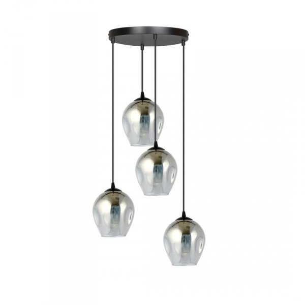 LAMPA WISZĄCA CZARNA NAD STÓŁ DO KUCHNI JADALNI SALONU EMIBIG ISTAR 4 BL PREMIUM GRAFIT