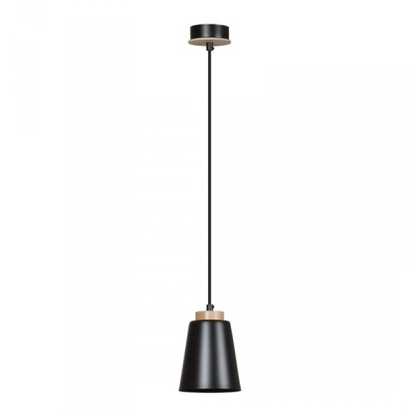 LAMPA WISZĄCA METALOWA NAD STÓŁ EMIBIG BOLERO 1 BLACK