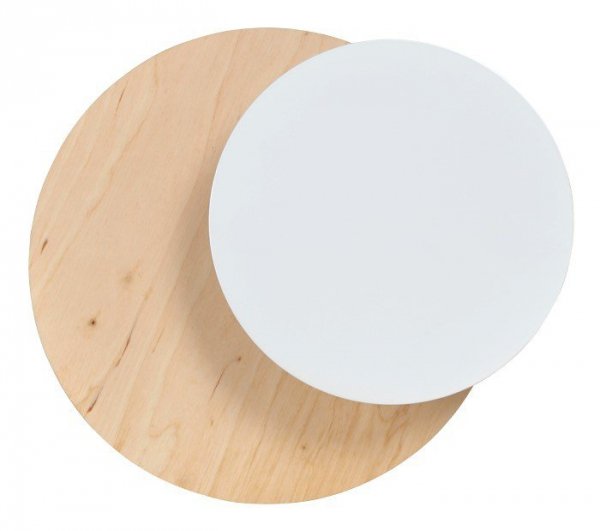KINKIET DEKORACYJNY KOŁA LED NOWOCZESNY EMIBIG CIRCLE 1B WHITE