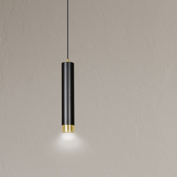LAMPA WISZĄCA NAD STÓŁ DO KUCHNI JADALNI TUBA EMIBIG KIBO 1 BL/GOLD