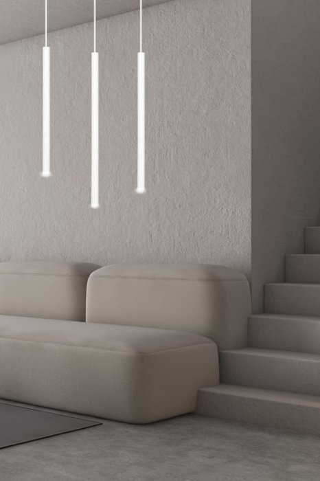 LAMPA WISZĄCA TUBA NAD STÓŁ BAR WYSPĘ DO KUCHNI JADALNI EMIBIG SELTER 3 WHITE