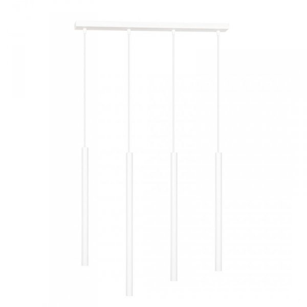LAMPA WISZĄCA TUBA NAD STÓŁ BAR WYSPĘ DO KUCHNI JADALNI EMIBIG SELTER 4 WHITE