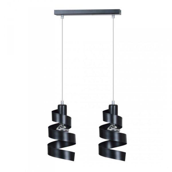 LAMPA WISZĄCA DEKORACYJNA NAD STÓŁ SPIRALA EMIBIG SAGA 2 BLACK