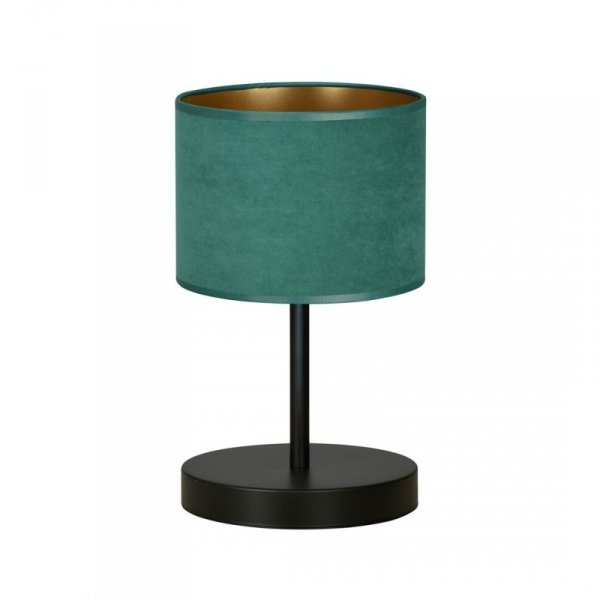 LAMPA CZARNA Z ABAŻUREM BUTELKOWA ZIELEŃ EMIBIG HILDE LN1 BL GREEN