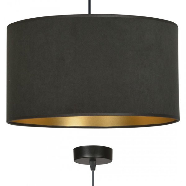 LAMPA CZARNA Z CZARNYM ABAŻUREM EMIBIG HILDE 1 BL BLACK